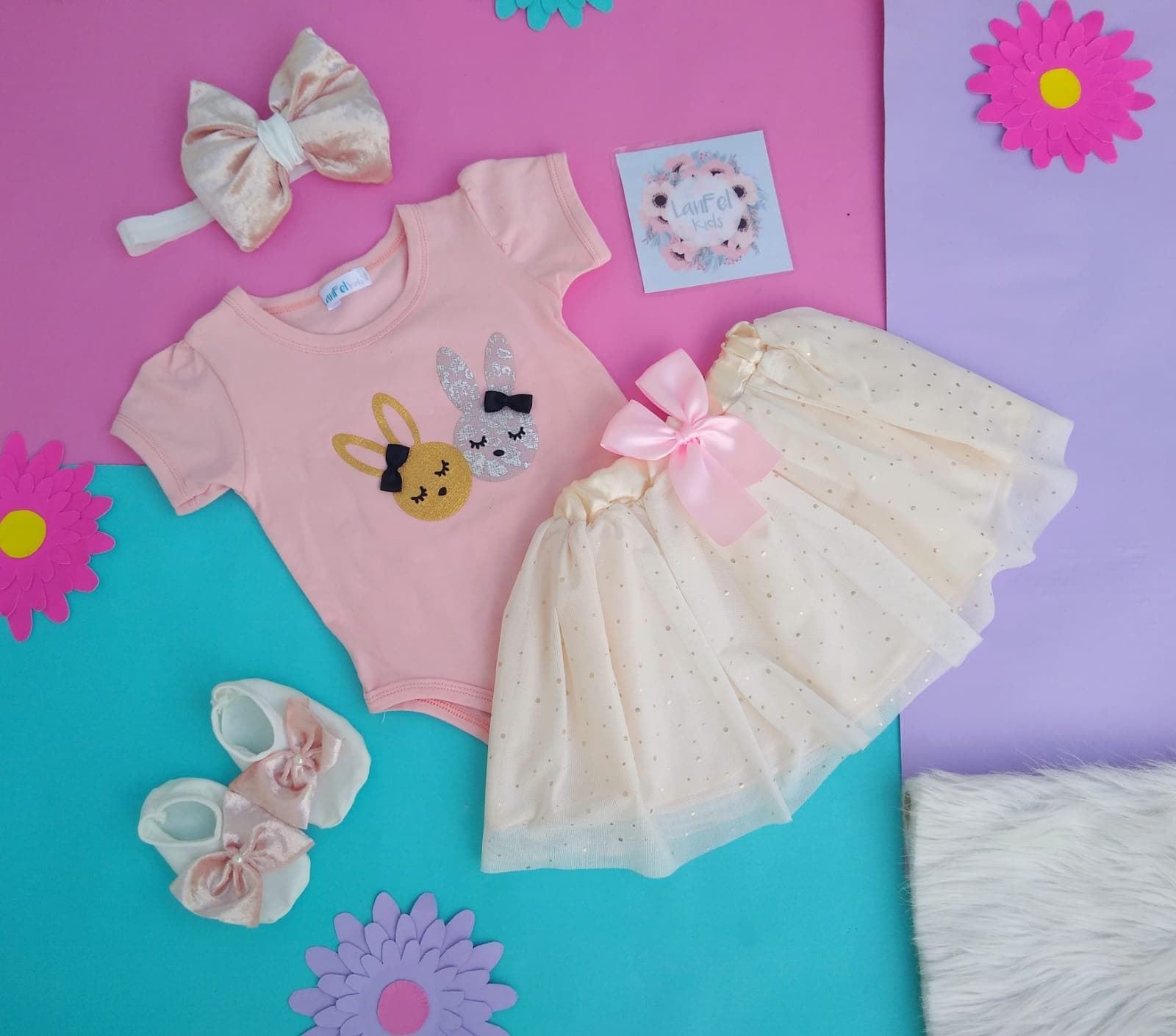 Conjunto Tutú bebé para niña