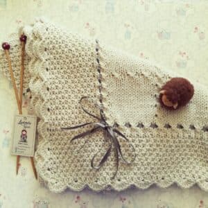 Manta para bebé Beige - image 1