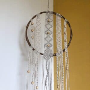 Atrapa sueños Tejido hecho en macramé