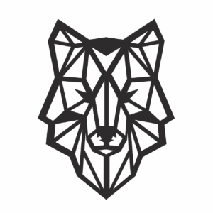 Lobo Geometrico para pared - image 2