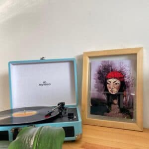 Cuadro decorativo de ilustración pañuelo rojo - image 1