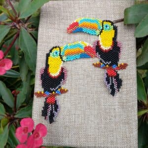 Aretes Mostacilla Checa: Pendientes Artesanales para Estilo Bohemio - image 2