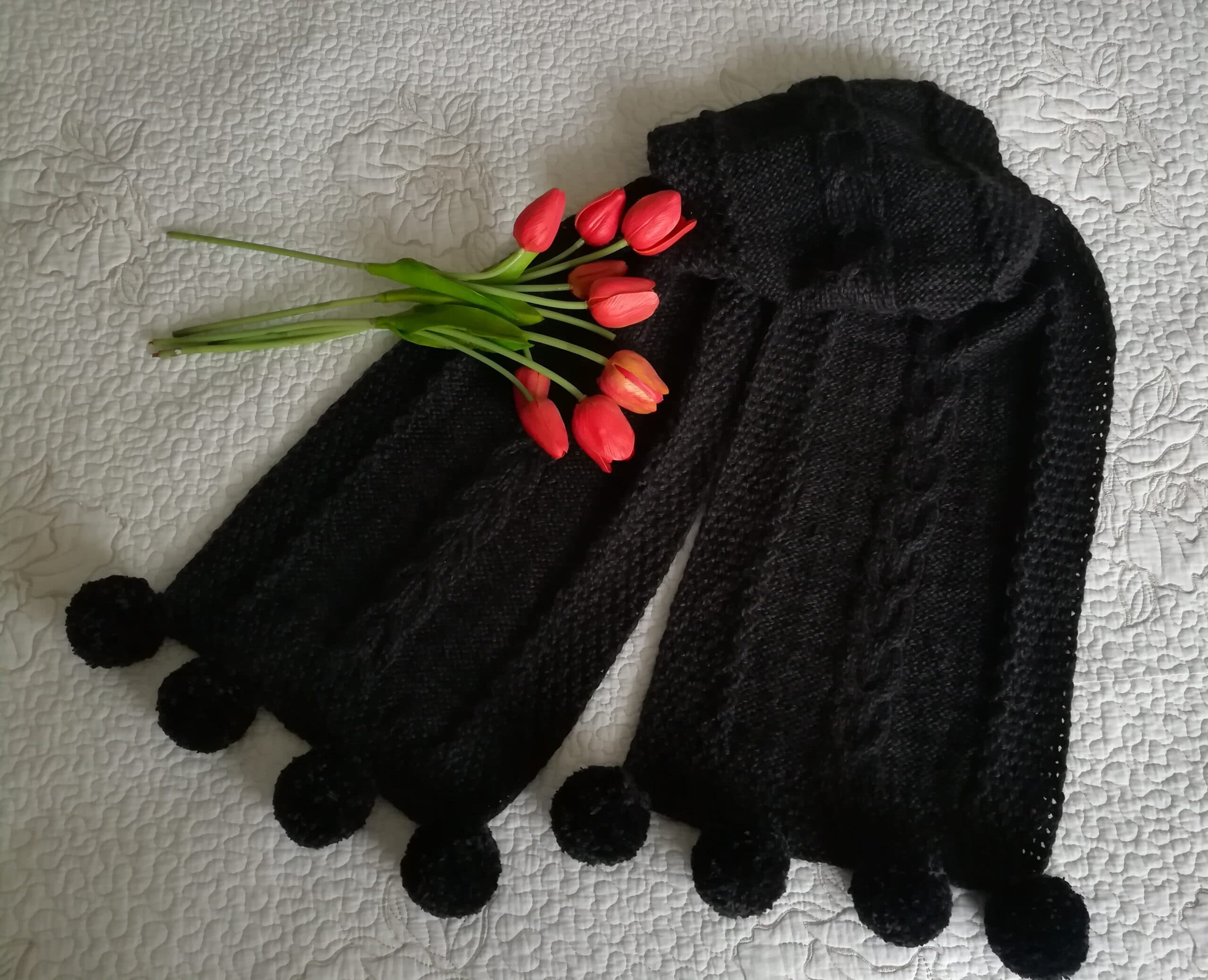 Bufanda negra unisex