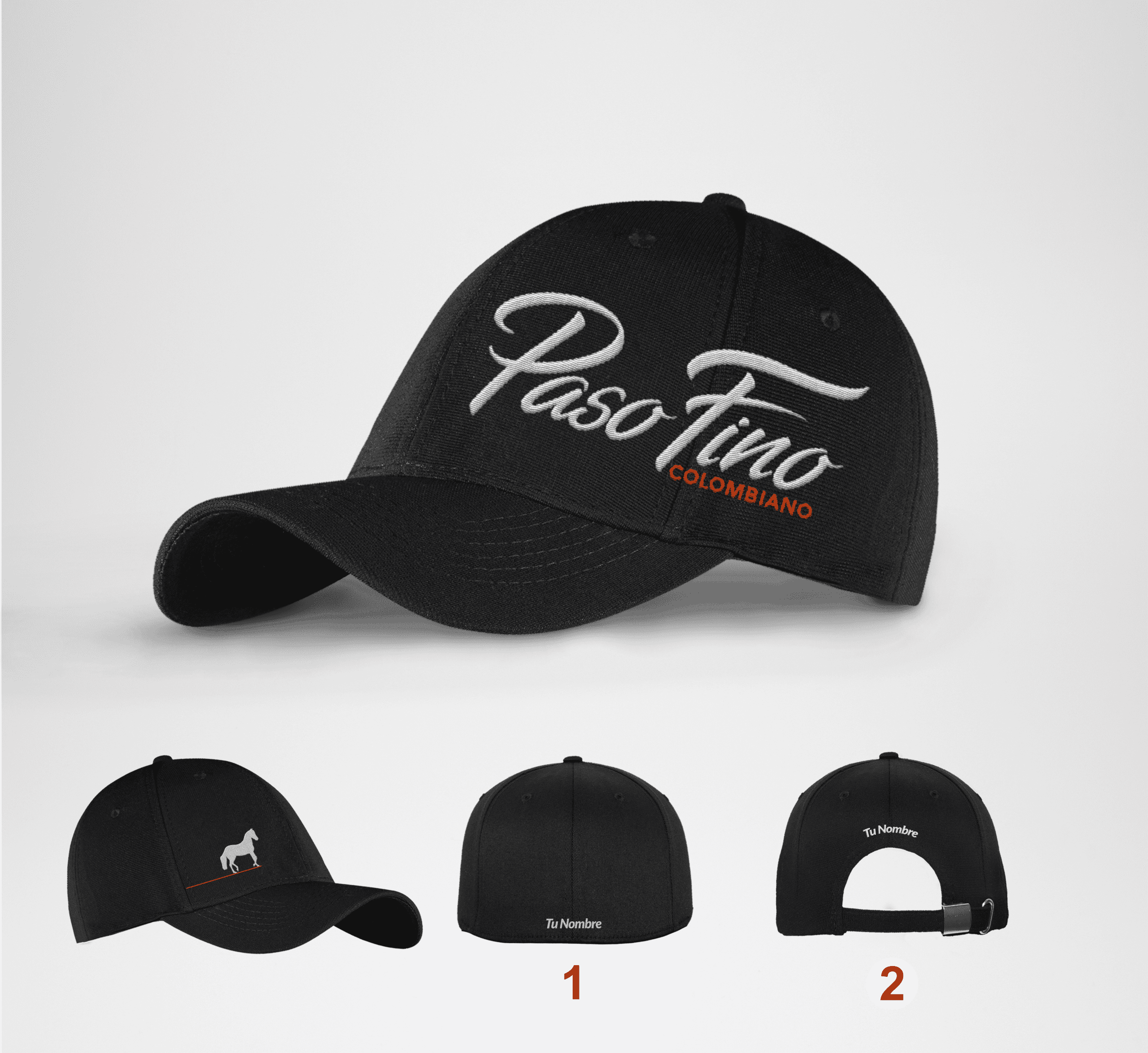 Gorra estándar bordada de Paso fino