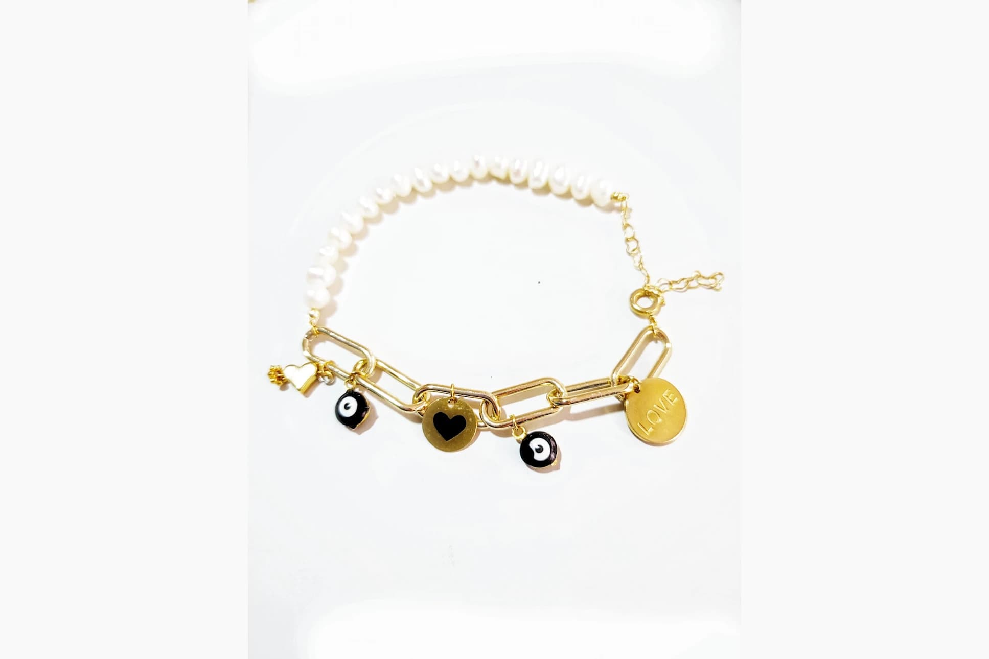 pulsera con perlas